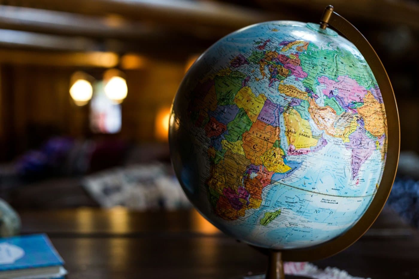 Individual attention — advice shaped around each student Globe showing Africa, Europe and the Middle East
